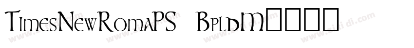 TimesNewRomaPS BpldM字体转换